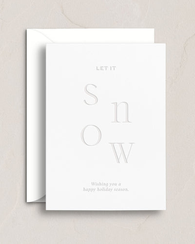 Modern Holiday Letterpress Card Set from Leighwood Design Studio