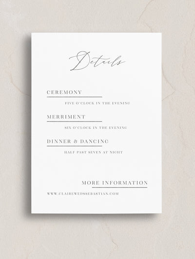Marx Semi-Custom Wedding Invitation Suite from Leighwood Design Studio