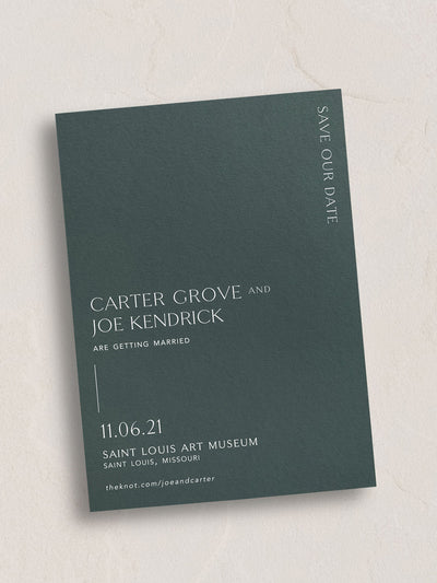 Miles Save The Dates from Leighwood Design Studio