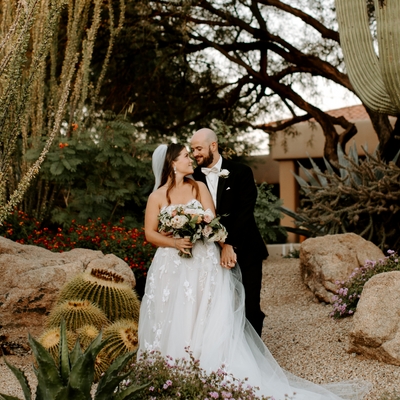Real Weddings: Amy + Will's Romantic Sunset Wedding at The Boulders