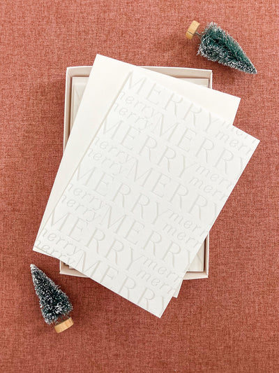 Merry Letterpress Card