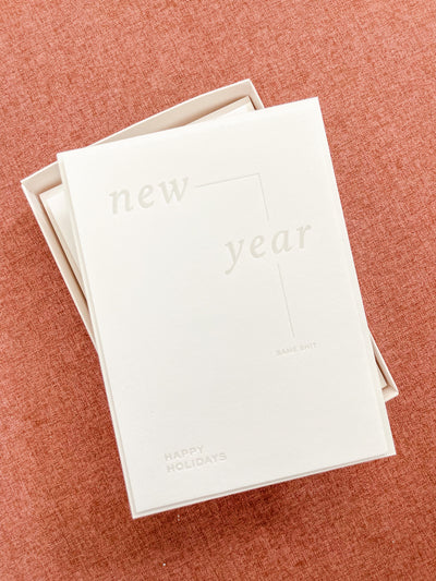 New Year, Same Shit Letterpress Card