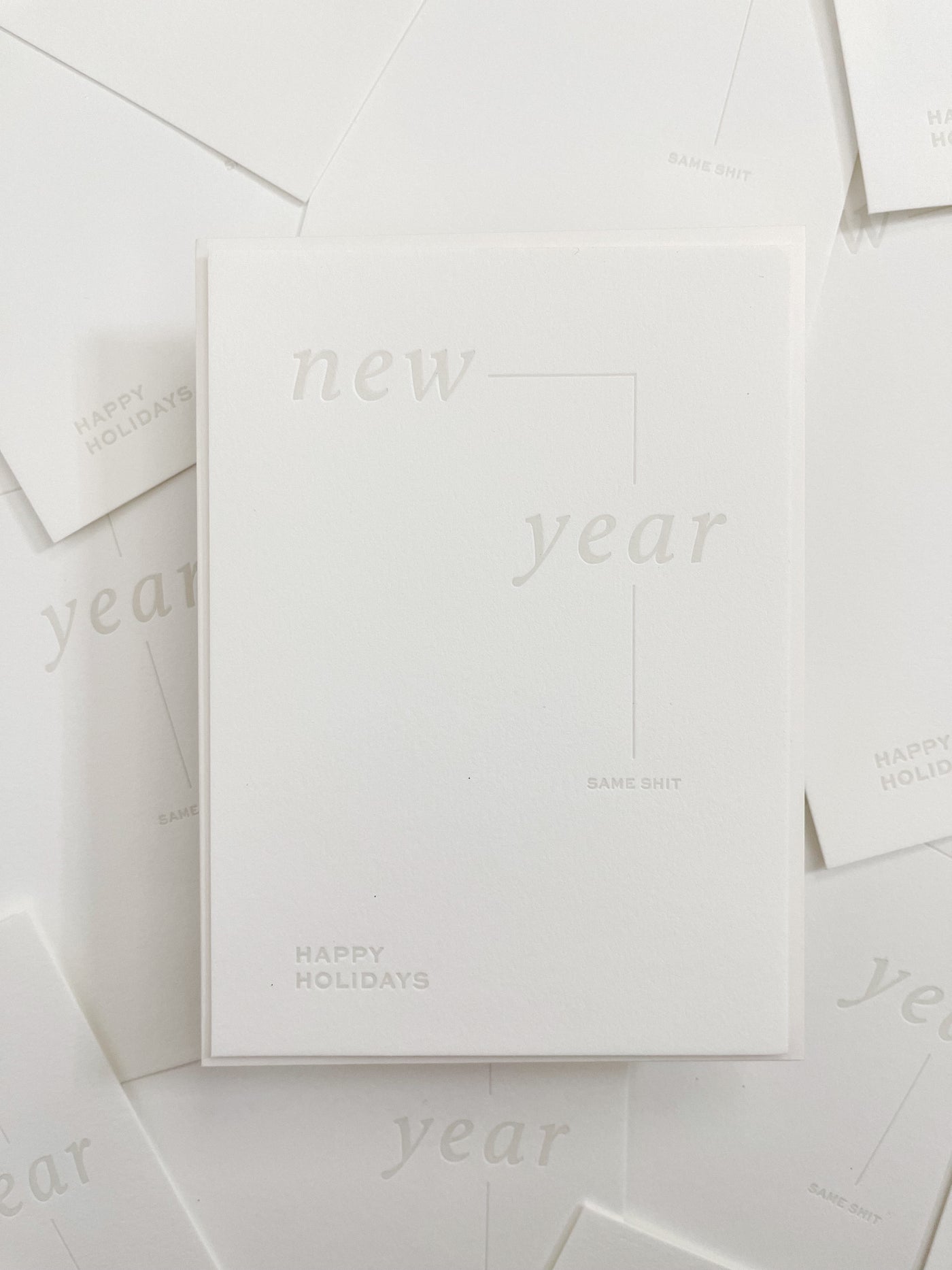 New Year, Same Shit Letterpress Card