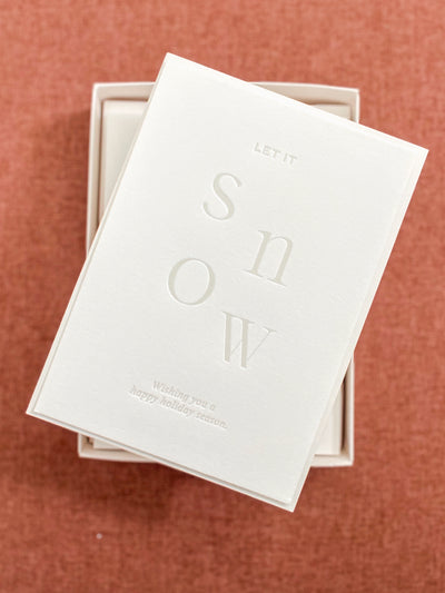 Let It Snow Letterpress Card