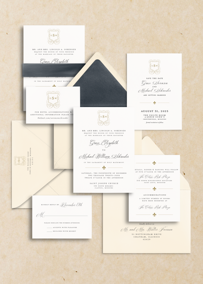 Grace Semi-Custom Wedding Invitation Suite