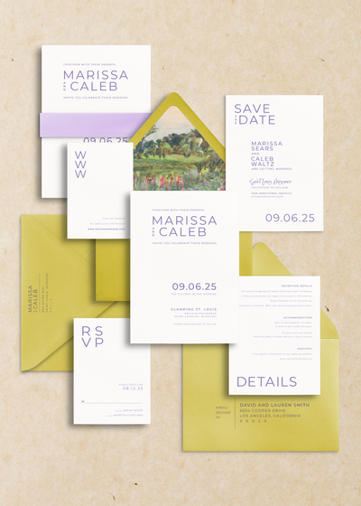 Marissa Semi-Custom Wedding Invitation Suite