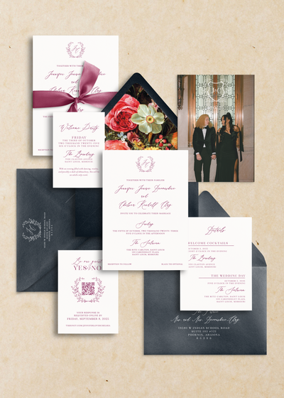 Marx Semi-Custom Wedding Invitation Suite