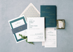 Custom Wedding Invitation & Stationery Design from Leighwood Design Studio