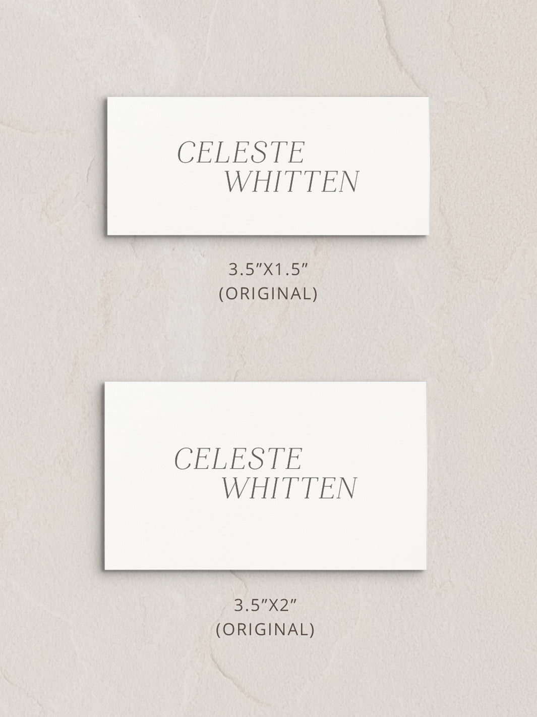 Celeste Semi-Custom Place Cards from Leighwood Design Studio