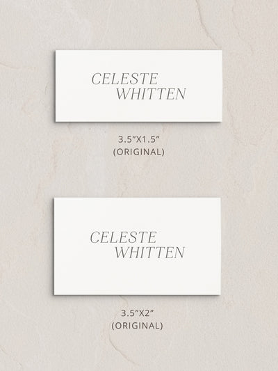 Celeste Semi-Custom Place Cards from Leighwood Design Studio