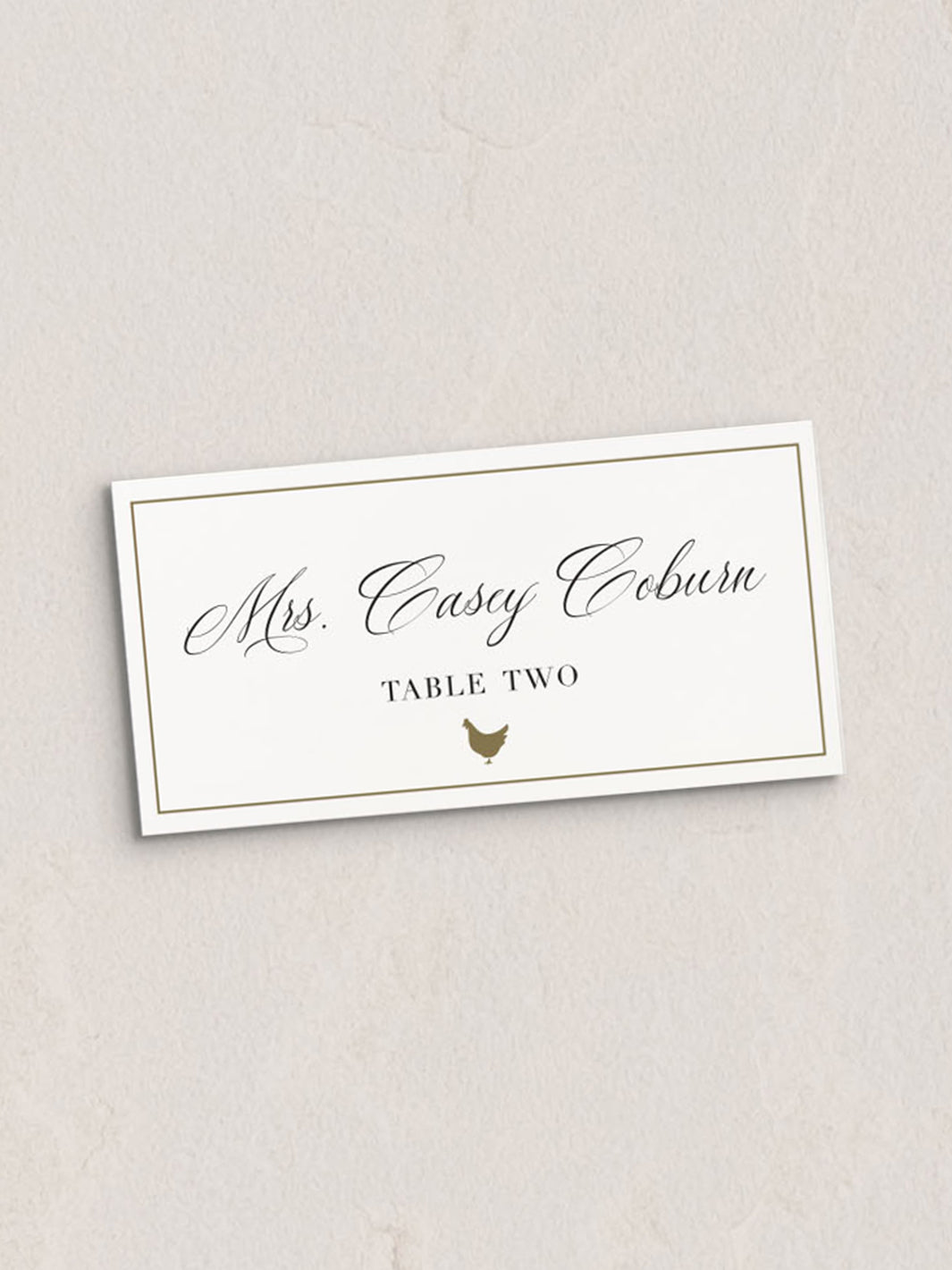 Kingston Place Cards from Leighwood Design Studio