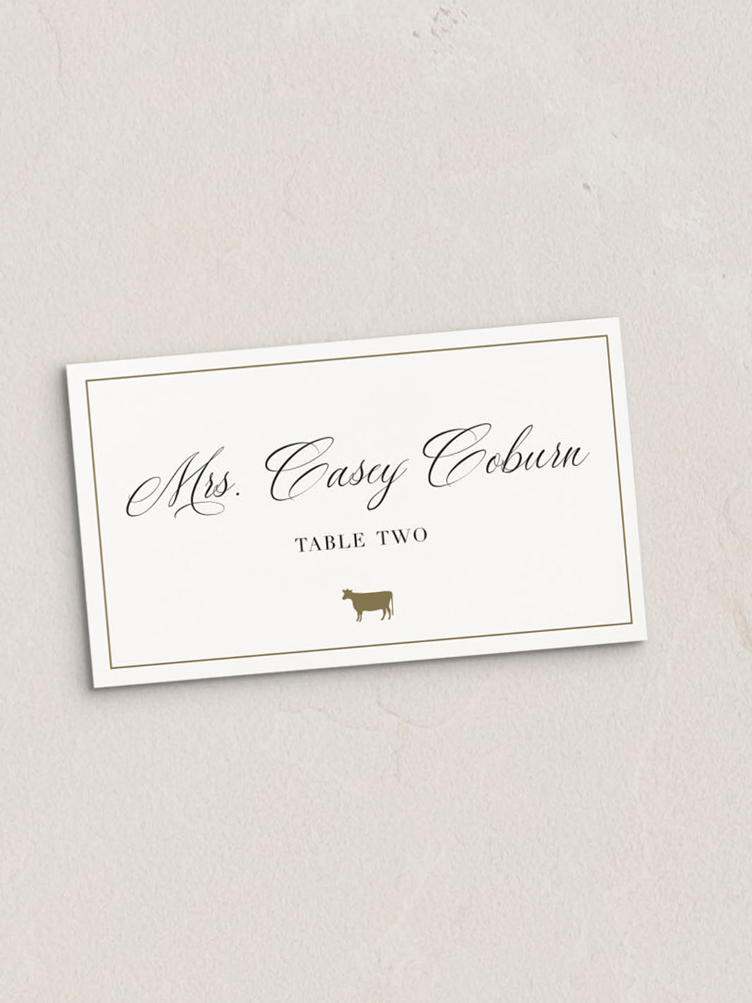 Kingston Place Cards from Leighwood Design Studio
