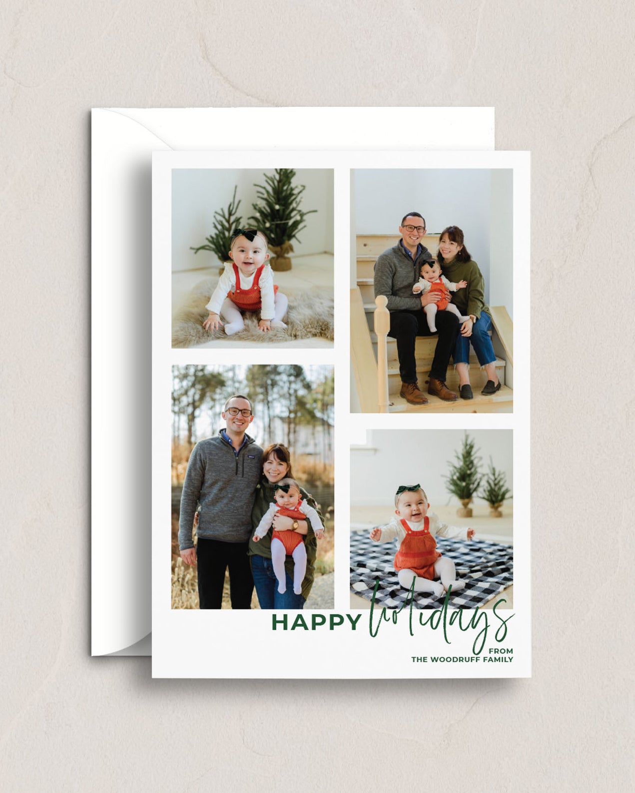 Merry Christmas/Happy Holidays Multi-Photo Card from Leighwood Design Studio