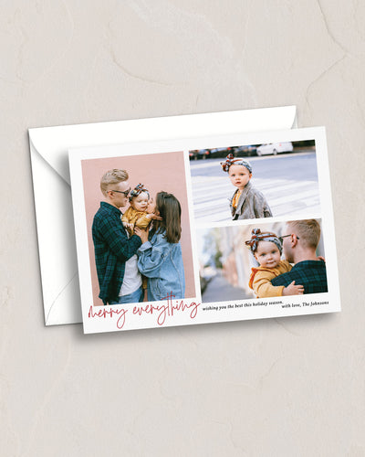 Merry Everything Multi-Photo Card from Leighwood Design Studio