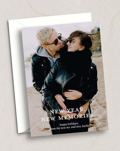 New Year, New Memories Photo Card from Leighwood Design Studio
