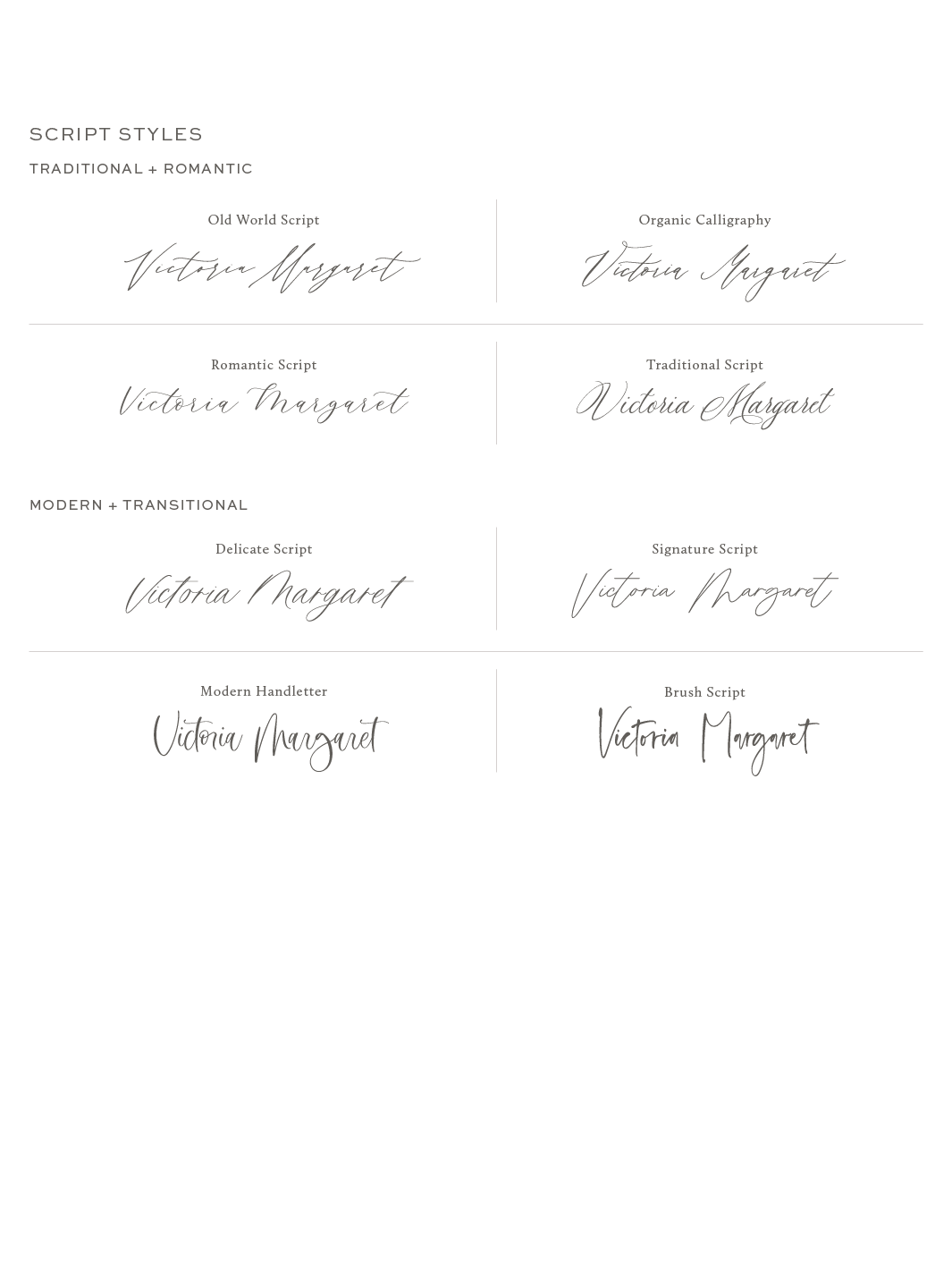 Avianna Semi-Custom Place Cards from Leighwood Design Studio
