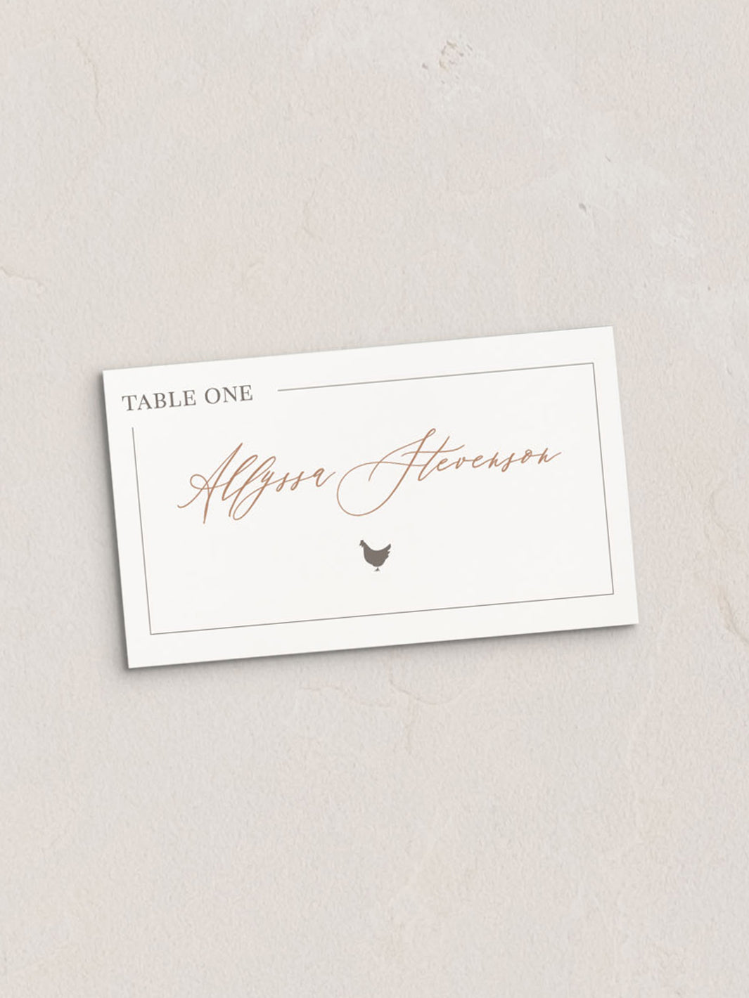 Lora Place Cards from Leighwood Design Studio