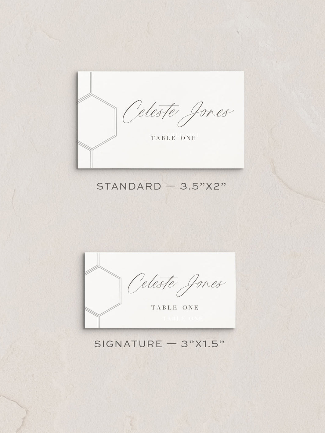 Tori Place Cards from Leighwood Design Studio