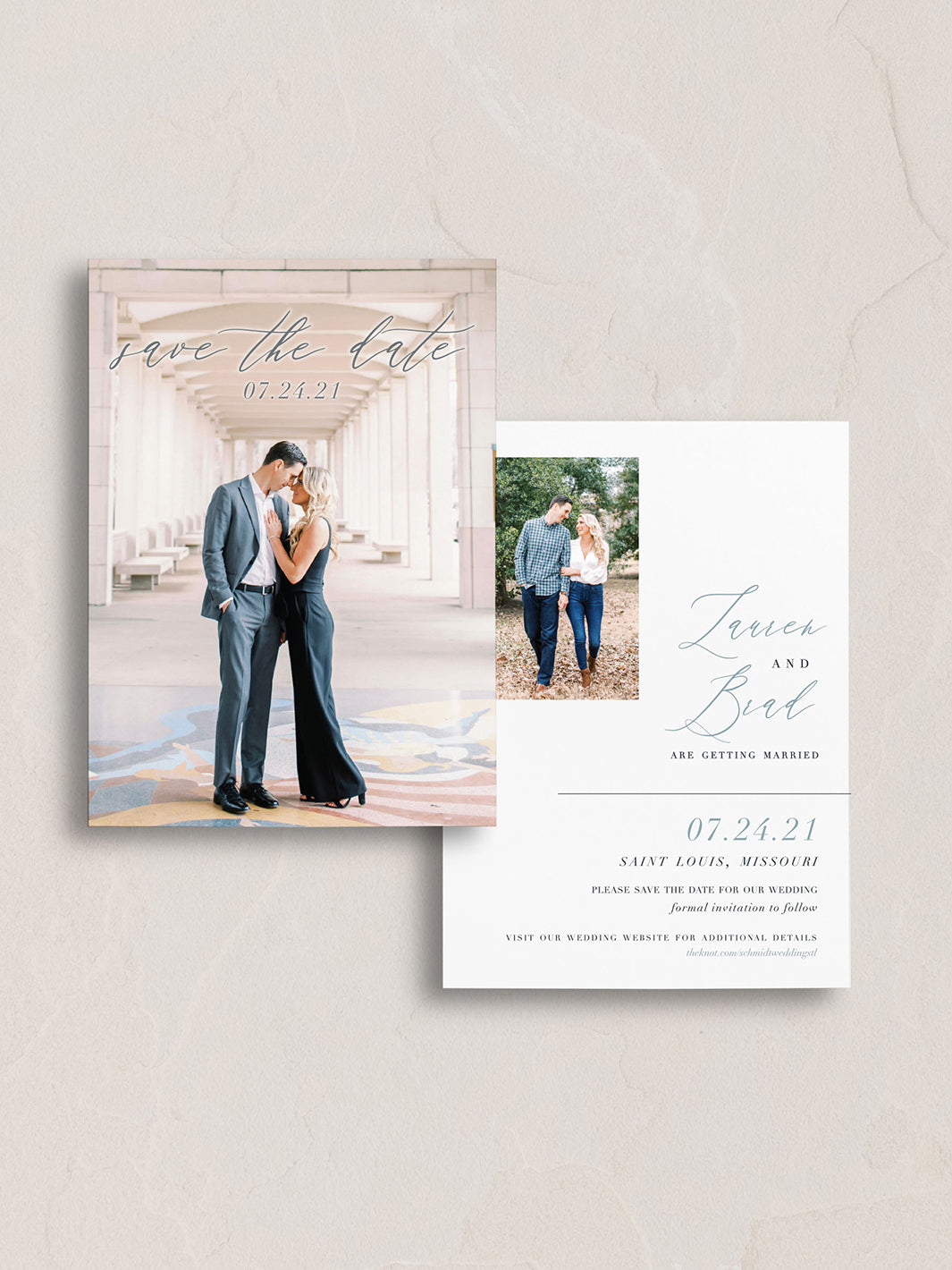 Tori Save The Dates from Leighwood Design Studio